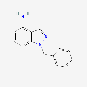 molecular formula C14H13N3 B8722266 1-benzyl-1H-indazol-4-amine 