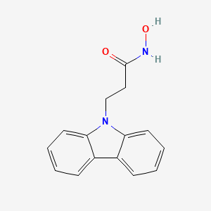 molecular formula C15H14N2O2 B8722281 9H-Carbazole-9-propanehydroximic acid 