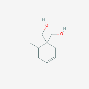 molecular formula C9H16O2 B8722301 6-Methyl-3-cyclohexene-1,1-dimethanol CAS No. 7328-07-6
