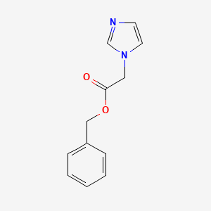 molecular formula C12H12N2O2 B8722312 1H-Imidazole-1-acetic acid, phenylmethyl ester CAS No. 134807-23-1