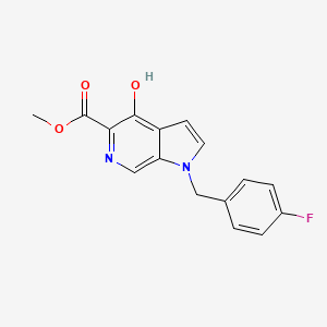 methyl 1-(4-fluorobenzyl)-4-hydroxy-1H-pyrrolo[2,3-c]pyridine-5-carboxylate