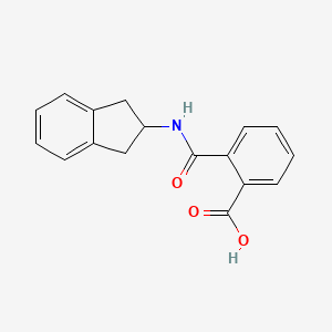 molecular formula C17H15NO3 B8722401 2-[(2,3-dihydro-1H-inden-2-ylamino)carbonyl]benzoic acid 