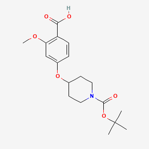 4-((1-(Tert-butoxycarbonyl)piperidin-4-YL)oxy)-2-methoxybenzoic acid