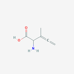 molecular formula C6H9NO2 B8722422 2-Amino-3-methylpenta-3,4-dienoic acid CAS No. 97857-91-5