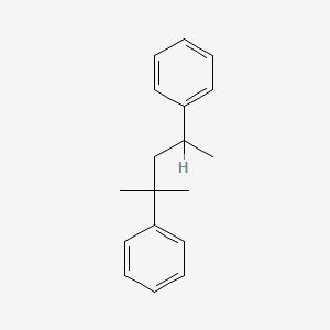 molecular formula C18H22 B8722428 Benzene, 1,1'-(1,1,3-trimethyl-1,3-propanediyl)bis- CAS No. 31516-55-9