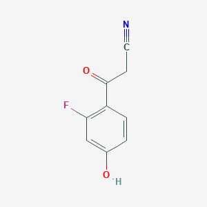 molecular formula C9H6FNO2 B8722444 3-(2-Fluoro-4-hydroxyphenyl)-3-oxopropanenitrile 