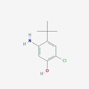 molecular formula C10H14ClNO B8722459 4-Tert-butyl-2-chloro-5-amino-phenol CAS No. 873055-61-9