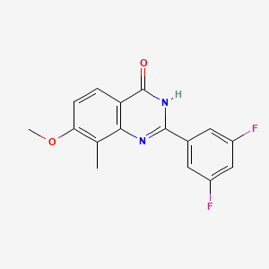 2-(3,5-Difluorophenyl)-7-methoxy-8-methylquinazolin-4(1H)-one