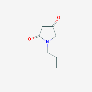 molecular formula C7H11NO2 B8722509 1-Propylpyrrolidine-2,4-dione CAS No. 89159-03-5