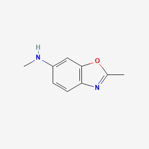 molecular formula C9H10N2O B8722550 N,2-dimethylbenzo[d]oxazol-6-amine 