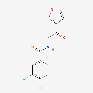 3,4-Dichloro-N-[2-(furan-3-yl)-2-oxoethyl]benzamide