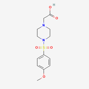 2-[4-(4-Methoxybenzenesulfonyl)piperazin-1-yl]acetic acid