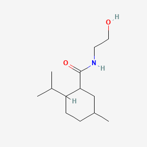 molecular formula C13H25NO2 B8722647 N-(2-Hydroxyethyl)-2-(isopropyl)-5-methylcyclohexanecarboxamide CAS No. 39668-75-2