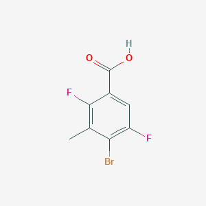 molecular formula C8H5BrF2O2 B8722686 4-Bromo-2,5-difluoro-3-methylbenzoic acid 