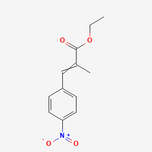 molecular formula C12H13NO4 B8722696 Ethyl 2-Methyl-3-(4-Nitrophenyl)propenoate CAS No. 65480-44-6