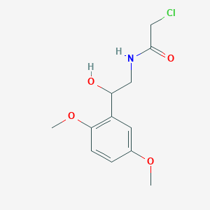 molecular formula C12H16ClNO4 B8722727 2-chloro-N-[2-(2,5-dimethoxyphenyl)-2-hydroxyethyl]acetamide CAS No. 60681-99-4