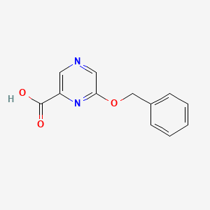 molecular formula C12H10N2O3 B8722730 6-Benzyloxy-2-pyrazinoic acid CAS No. 179321-60-9