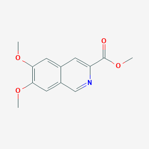 molecular formula C13H13NO4 B8722741 Methyl 6,7-dimethoxyisoquinoline-3-carboxylate 