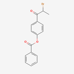 4-(2-Bromopropanoyl)phenyl benzoate