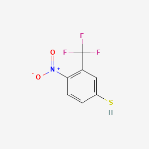 molecular formula C7H4F3NO2S B8722777 4-Nitro-3-(trifluoromethyl)benzenethiol CAS No. 39234-82-7