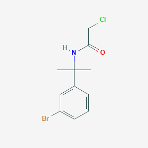molecular formula C11H13BrClNO B8722795 N-(2-(3-bromophenyl)propan-2-yl)-2-chloroacetamide 