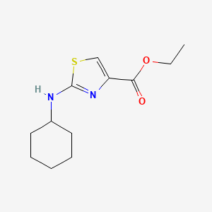molecular formula C12H18N2O2S B8722802 Ethyl 2-cyclohexylaminothiazole-4-carboxylate 