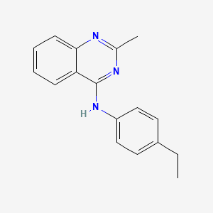 molecular formula C17H17N3 B8722813 N-(4-Ethylphenyl)-2-methylquinazolin-4-amine CAS No. 827031-13-0