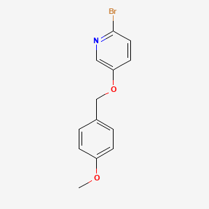 molecular formula C13H12BrNO2 B8722855 2-Bromo-5-(4-methoxybenzyloxy)pyridine 