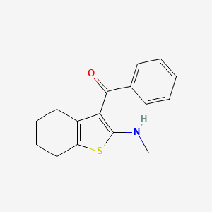 [2-(Methylamino)-4,5,6,7-tetrahydro-1-benzothiophen-3-yl](phenyl)methanone