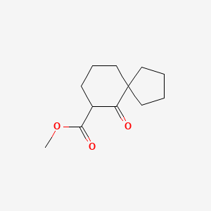 molecular formula C12H18O3 B8722921 6-Oxo-spiro[4.5]decane-7-carboxylic acid methyl ester 