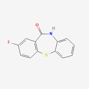 molecular formula C13H8FNOS B8723016 2-Fluorodibenzo[B,F][1,4]thiazepin-11(10H)-one 