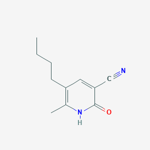 molecular formula C11H14N2O B8723030 3-cyano-5-butyl-6-methylpyridin-2(1H)-one 
