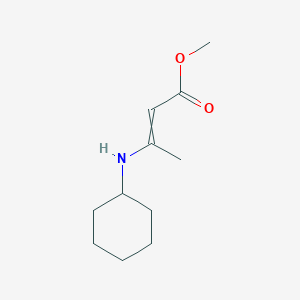molecular formula C11H19NO2 B8723077 Methyl 3-(cyclohexylamino)but-2-enoate CAS No. 920312-35-2
