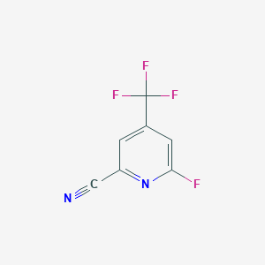 6-Fluoro-4-(trifluoromethyl)pyridine-2-carbonitrile