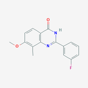 2-(3-Fluorophenyl)-7-methoxy-8-methylquinazolin-4(1H)-one