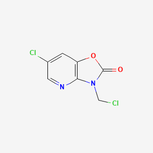 6-chloro-3-chloromethyl-3H-oxazolo[4,5-b]pyridin-2-one