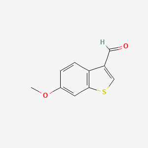 molecular formula C10H8O2S B8723136 6-Methoxybenzo[b]thiophene-3-carbaldehyde 