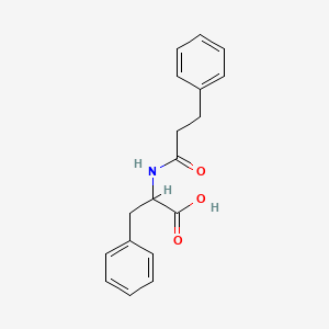 3-Phenyl-2-(3-phenylpropanamido)propanoic acid