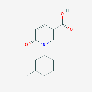 molecular formula C13H17NO3 B8723163 1-(3-Methylcyclohexyl)-6-oxo-1,6-dihydropyridine-3-carboxylic acid 