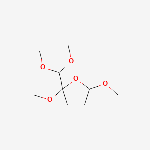 molecular formula C9H18O5 B8723227 2-(Dimethoxymethyl)tetrahydro-2,5-dimethoxyfuran CAS No. 65057-97-8