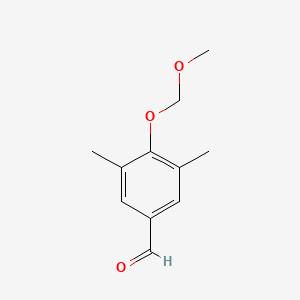 molecular formula C11H14O3 B8723236 4-(Methoxymethoxy)-3,5-dimethylbenzaldehyde 