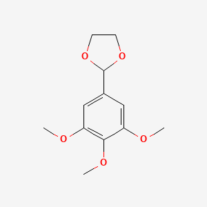molecular formula C12H16O5 B8723242 2-(3,4,5-Trimethoxyphenyl)-1,3-dioxolane CAS No. 82073-55-0