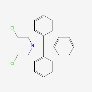 molecular formula C23H23Cl2N B8723292 Bis(2-chloroethyl)(triphenylmethyl)amine 