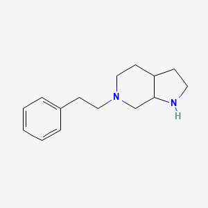 molecular formula C15H22N2 B8723308 6-Phenethyl-octahydro-pyrrolo[2,3-c]pyridine 