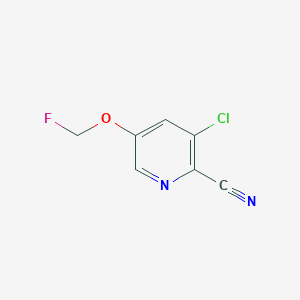 3-Chloro-5-fluoromethoxy-pyridine-2-carbonitrile