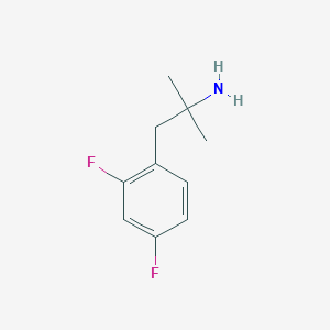 molecular formula C10H13F2N B8723327 1-(2,4-Difluorophenyl)-2-methylpropan-2-amine 