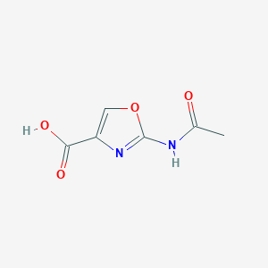 molecular formula C6H6N2O4 B8723358 2-Acetamidooxazole-4-carboxylic acid 