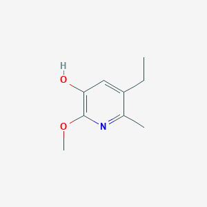 molecular formula C9H13NO2 B8723429 2-Methoxy-3-hydroxy-5-ethyl-6-methylpyridine 