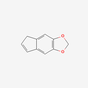 molecular formula C10H8O2 B8723430 5H-indeno[5,6-d][1,3]dioxole CAS No. 267-28-7