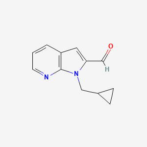 1-(Cyclopropylmethyl)-1H-pyrrolo[2,3-b]pyridine-2-carbaldehyde